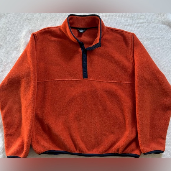 Lands' End Other - Lands' End Men's Heritage Fleece Snap Neck Pullover; XL